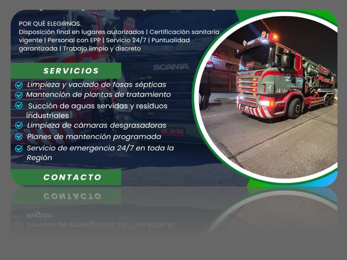 Limpiafosas e Hidrojet — JAV Ingeniería y Transportes