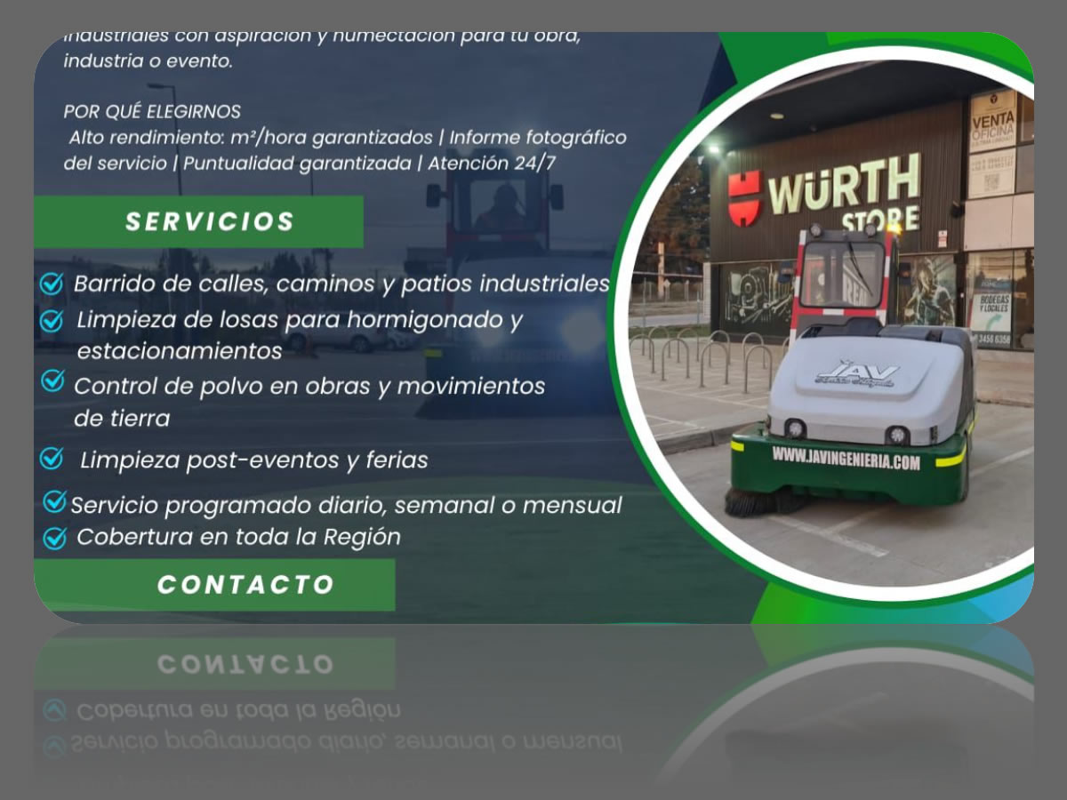 Barredoras industriales — JAV Ingeniería y Transportes